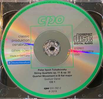 2CD Pyotr Ilyich Tchaikovsky: Complete String Quartets; Sting Sextet