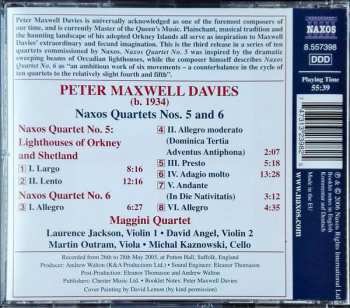 CD Peter Maxwell Davies: Naxos Quartets Nos. 5 And 6