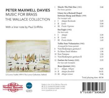 CD Peter Maxwell Davies: Music For Brass