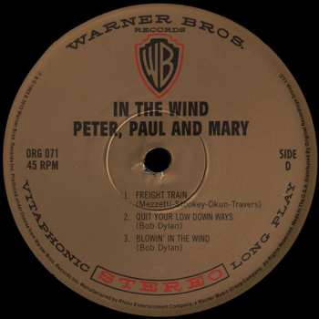 2LP Peter, Paul & Mary: In The Wind LTD | NUM