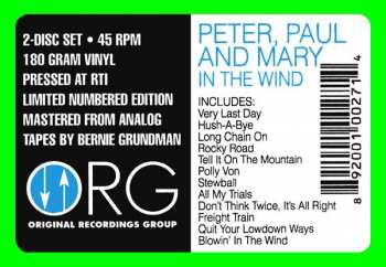 2LP Peter, Paul & Mary: In The Wind LTD | NUM