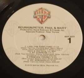 LP Peter, Paul & Mary: Reunion
