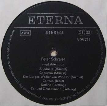 LP Peter Schreier: Peter Schreier Singt Arien