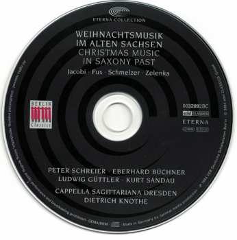 CD Peter Schreier: Weihnachtsmusik im Alten Sachsen = Christmas Music In Saxony Past DIGI