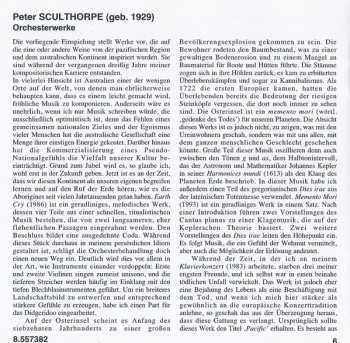 CD Peter Sculthorpe: Earth Cry / Piano Concerto