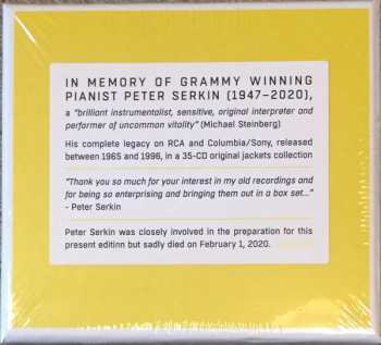 35CD/Dobozkészlet Peter Serkin: The Complete RCA Album Collection