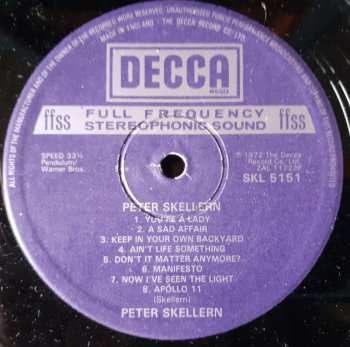 LP Peter Skellern: You're A Lady