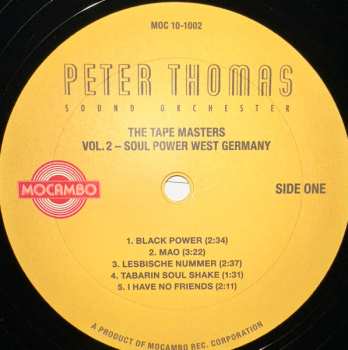 2EP Peter Thomas Sound Orchestra: The Tape Masters Vol. 2 - Soul Power - West Germany  LTD