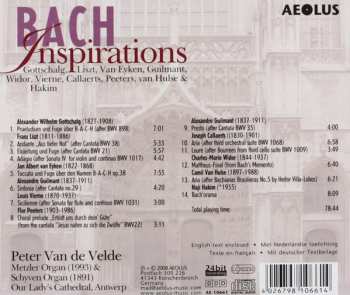 CD Peter Van de Velde: Bach Inspirations