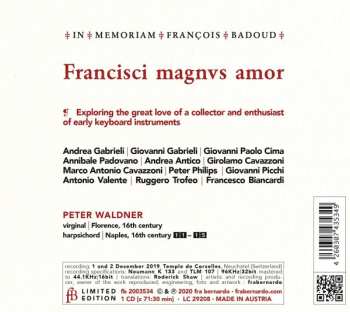 CD Peter Waldner: Francisci Magnus Amor