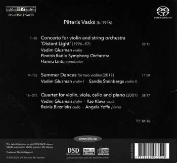 SACD Pēteris Vasks: Distant Light / Piano Quartet / Summer Dances