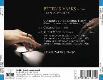 CD Pēteris Vasks: Piano Works