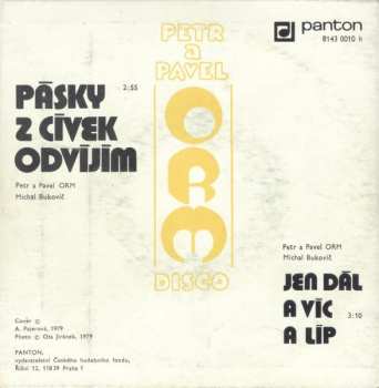 SP ORM: Pásky Z Cívek Odvíjím / Jen Dál A Víc A Líp