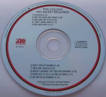 CD Phil Collins: No Jacket Required
