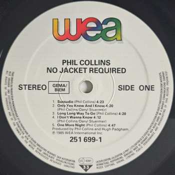 LP Phil Collins: No Jacket Required