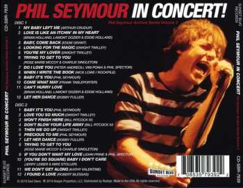 2CD Phil Seymour In Concert!