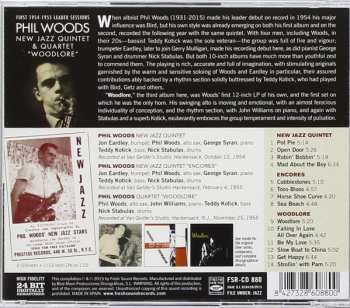 CD The Phil Woods Quartet: "Woodlore" First 1954-1955 Leader Sessions