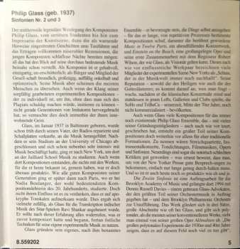CD Philip Glass: Symphony No. 2, Symphony No. 3