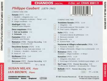 2CD Philippe Gaubert: Complete Works For Flute & Piano