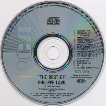 CD Philippe Lavil: The Best Of Philippe Lavil