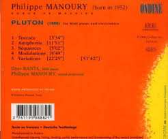CD Philippe Manoury: Pluton