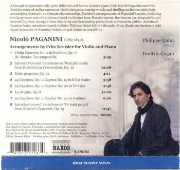 CD Philippe Quint: Arrangements For Violin & Piano