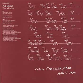 2LP/Dobozkészlet Phill Niblock: Four Full Flutes LTD