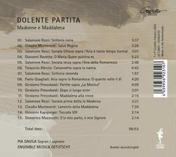 CD Pia Davila: Dolente Partita Madonne E Maddalena