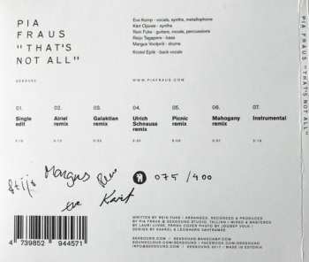 CD Pia Fraus: That's Not All LTD | NUM