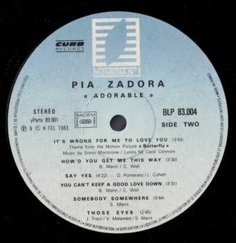 LP Pia Zadora: Adorable