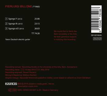 CD Pierluigi Billone: Sgorgo Y . N . oO