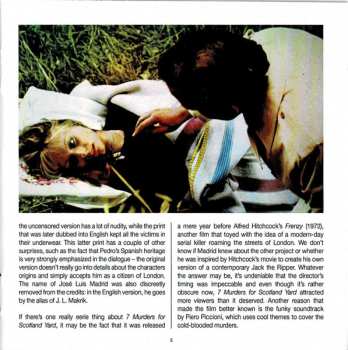 CD Piero Piccioni: 7 Cadaveri Per Scotland Yard (Complete Original Motion Picture Soundtrack) LTD