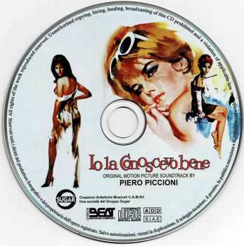 CD Piero Piccioni: Io La Conoscevo Bene (Original Motion Picture Soundtrack) LTD