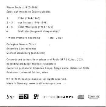 CD/Dobozkészlet Pierre Boulez: Éclat-Multiples