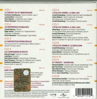 10CD/Dobozkészlet Pierre Boulez: Le Domaine Musical - 1956...1967 LTD