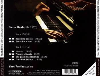 2CD Pierre Boulez: Complete Music For Solo Piano