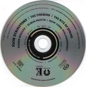 SACD Igor Stravinsky: Boulez Conducts Stravinsky: The Firebird & The Rite of Spring