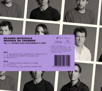 2CD Deborah Nemtanu: Brahms Intégrale Musique de Chamber, Vol. 3: Œuvres Avec Instruments à Vent