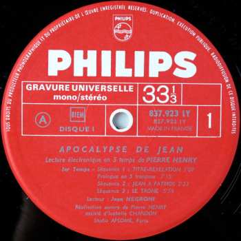 2CD Pierre Henry: L'Apocalypse