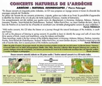 CD Pierre Palengat: Concerts Naturels De L'Ardèche / Ardèche - Natural Soundscapes