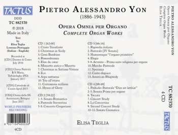 4CD Pietro Alessandro Yon: Complete Organ Works