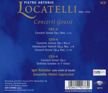 6CD Pietro Antonio Locatelli: Locatelli Edition Volume 4 - Concerti Grossi