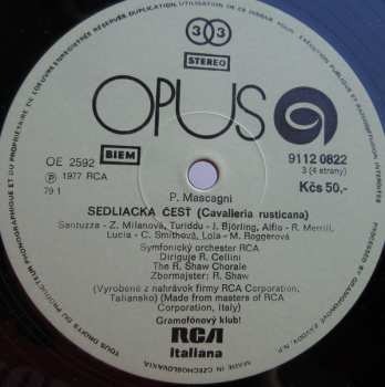 2LP/Dobozkészlet Robert Shaw: Cavalleria Rusticana (2xLP+BOX+BOOKLET)