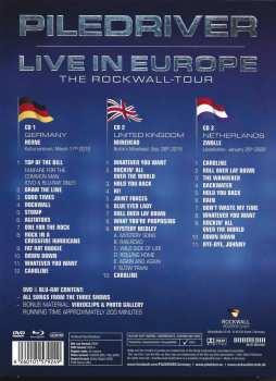 3CD/DVD/Dobozkészlet/Blu-ray Piledriver: Live In Europe - The ROCKWALL-Tour
