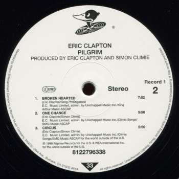 2LP Eric Clapton: Pilgrim LTD