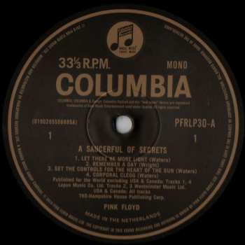 LP Pink Floyd: A Saucerful Of Secrets