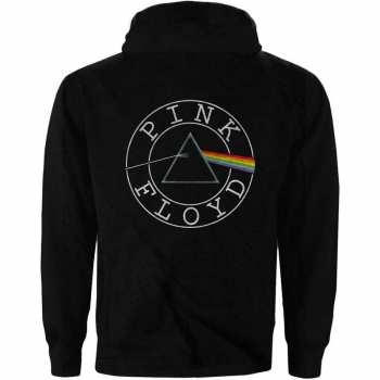 Merch Pink Floyd: Dámská Mikina Na Zip Circle Logo Pink Floyd  XS