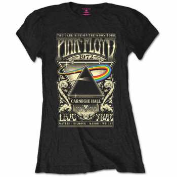 Merch Pink Floyd: Dámské Tričko Carnegie Hall Plakát  S