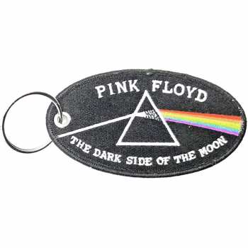 Merch Pink Floyd: Kulcstartó Dark Side Of The Moon Oval Black Border 