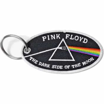 Merch Pink Floyd: Kulcstartó Dark Side Of The Moon Oval White Border 